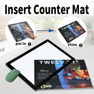 Tapis de comptoir personnalisé imprimé pour magasin, bureau, comptoir commercial, présentoir promotionnel, tapis de marque - Product Image 1
