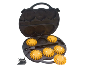 Disco de Seguridad Magnético con Luces <span class=keywords><strong>LED</strong></span> Intermitentes, 16 <span class=keywords><strong>LED</strong></span>, Luz de Emergencia, Luz de Seguridad Vial Recargable - Product Image 1