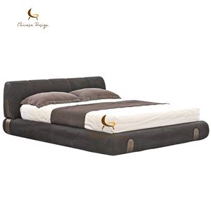 Mobilier <span class=keywords><strong>de</strong></span> chambre à coucher <span class=keywords><strong>de</strong></span> qualité supérieure <span class=keywords><strong>Lit</strong></span> pleine grandeur clair Style moderne <span class=keywords><strong>de</strong></span> luxe - Product Image 5
