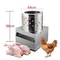 Machine à plumer les volailles Haoze TA-50 à action rapide en acier inoxydable pour poulets, canards, oies, oiseaux avec moteur de déplumeur 220V capacité 10-100 oiseaux/heure
