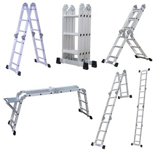 Escalera de Aluminio Resistente, Precio Bajo, Multiusos, Plegable, Portátil, Fabricada en China - Product Image 1