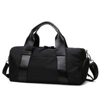Bolsa de Gimnasio de Alta Calidad con Cierre de Cremallera y Logotipo Personalizado, Bolsa de Viaje Impermeable de Gran Capacidad, Bolsa de Lona de Poliéster de 20-35L para Mujer