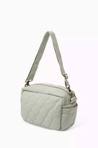 Sac banane en coton imperméable avec fermeture éclair, sangle réglable, motif lettres, matelassé à pétales, sac à bandoulière pour appareil photo, sac de poitrine, mode - Product Image 3
