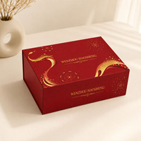 Boîte cadeau magnétique personnalisée de grande taille, boîte en papier magnétique pliable noire pour emballage de cadeaux haut de gamme