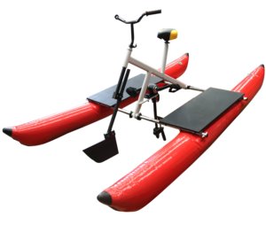 Vélo à pédales en aluminium Viking, vélo portable d'extérieur avec pompe à air en carton flottant en PVC gonflable, pédales aquatiques pour la navigation de plaisance - Product Image 1