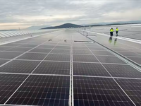 Module solaire monocristallin de type N à haute efficacité 550W, panneaux solaires pour système d'énergie solaire