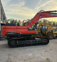 Excavatrice sur chenilles hydraulique Doosan DX340 d'occasion, très demandée, également disponible en modèles DX350, DX300, DX250 – Idéale pour la construction routière