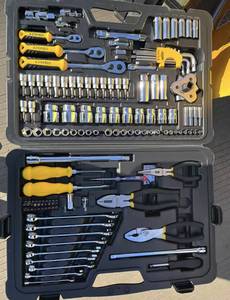 Kit d'outils de mécanicien 125 pièces, ensemble de réparation multifonctionnel pour machines, boîte à clés à douilles, équipement professionnel pour l'automobile - Product Image 6