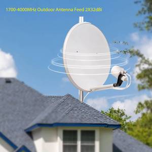 Antena de router WiFi de 2X30dBi tipo Feedhorn, 1700-4000MHz, alimentación estándar, comunicación de largo alcance, 5G, 52682, antenas de comunicación 52 - Product Image 3
