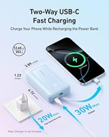 Anker 10000mAh 30W Chargeur portable USB-C batterie externe à charge rapide Chargeur de téléphone de voyage essentiel pour iPhone