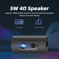 Projecteur portable HM.Q8 720P avec haut-parleur intégré de 5 W, prend en charge la lecture Netflix 1080P, mise au point automatique