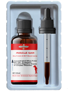 חלבון גבוה פרוביוטיקה שריר להשיג טיפות נוזלי תוספת עם חלבון מי גבינה לכלבים חתולים לקדם משקל בריא - Product Image 3