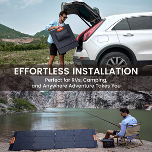 Panel Solar Plegable de 200W de Alta Eficiencia para Estación de Energía, Impermeable, con Soporte Ajustable, Certificado TUV - Product Image 6