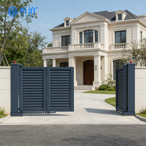 Mild Steel Louvre Aluminium Driveway Gate 14 (Bi-fold Motor - View #12