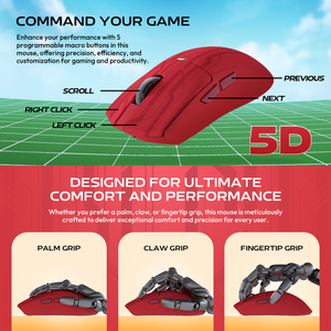 <span class=keywords><strong>เมาส์</strong></span>เกมมิ่งไร้<span class=keywords><strong>สาย</strong></span> <span class=keywords><strong>FANTECH</strong></span> WG13E รุ่นลูฟี่ พร้อมแท่นชาร์จ<span class=keywords><strong>ไร้</strong></span><span class=keywords><strong>สาย</strong></span> RGB น้ำหนักเบา เชื่อมต่อผ่านบลูทูธ - Product Image 4