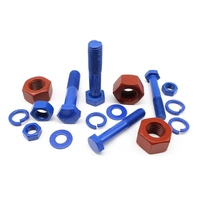 Attache haute résistance 10.9 Grade ASTM A193 b7 B8M B8 PTFE enduit acier inoxydable métal acier au carbone tige filetée goujon boulon