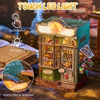 Hamaileon DIY Booknook Magic Shop : Magasin de curiosités interactif 3D en bois avec portes ouvrables, puzzle pour adultes, cadeau pour bibliothèque
