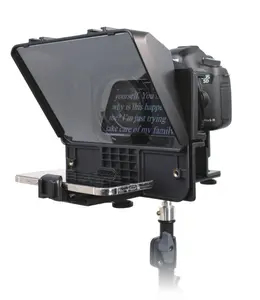 プロンプターリモコン Suppliers-Kubright Miniテレプロンプター、リモコン付きiPadタブレットスマートフォンDSLRカメラ用8インチポータブルテレプロンプター