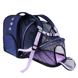 Sac à dos extensible pour chien, portable, à parois souples, avec maille frontale, en nylon Oxford, de luxe moderne, directement de l'usine, pour le transport d'animaux de compagnie - Product Image 5