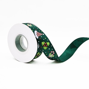 Ruban de Noël personnalisé avec imprimé de cône de pin pour la décoration artisanale d'hiver à la maison - Product Image 5