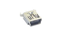 Conectores de cable automotrices para automóviles eléctricos MINI USB 5P 180 ° Tipo B Pin doblado/recto para uso industrial