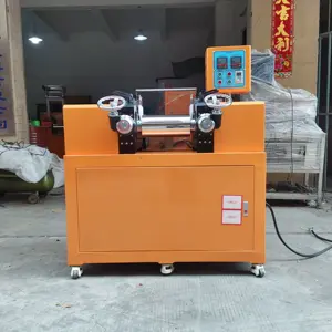 Plastic Lab Open 2 Roll Mill Mixing Machine