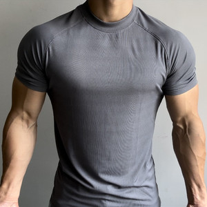 T-shirt de sport à col rond et manches courtes pour <span class=keywords><strong>homme</strong></span>, séchage rapide, idéal pour le fitness - Product Image 3