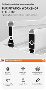 Purificación Aluminio Viga de suspensión en forma de T 55 60 70T Clase de quilla 100 FFU Purificación Aluminio Viga de suspensión en forma de T - Product Image 4