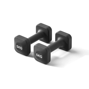 Cho vuông sắt & PVC quả tạ 5kg đặt cho phụ nữ của nhà phòng tập thể dục tập thể dục Workout thiết bị đào tạo - Product Image 1