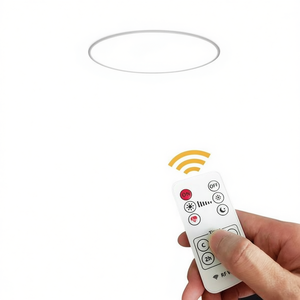 Lámpara de Techo LED Empotrada con Control Remoto, 3500K Blanco Cálido, Diseño Minimalista, AC 220V, Iluminación Interior - Product Image 1
