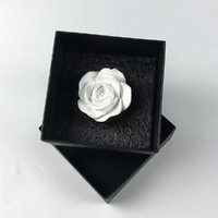 Diffuseur d'huiles essentielles en céramique parfumée, fait main, en forme de fleur de porcelaine, pour la maison, désodorisant et aromathérapie