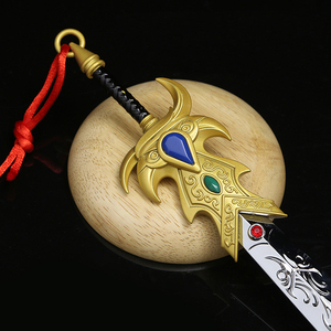 Épée miniature en alliage de zinc, entièrement métallique, <span class=keywords><strong>League</strong></span> <span class=keywords><strong>of</strong></span> <span class=keywords><strong>Legends</strong></span>, épée de Garen, 28,5 cm, 265 g, mini <span class=keywords><strong>d</strong></span>écoration - Product Image 4