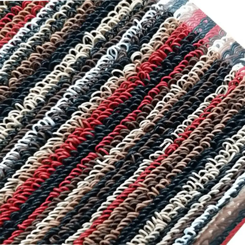 Индивидуальные коммерческие Противоскользящие коврики Teslin, плотные уличные коврики из ПВХ, напольные коврики для дверей