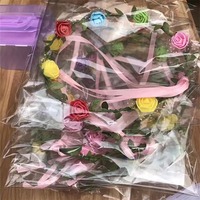 Nicro 7 pièces Nouveauté Accessoires Cheveux Lumineux en Plastique Couronne Fleurie Fille Fête Guirlande Lumineuse LED Fleur Halloween
