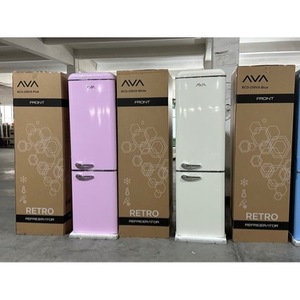 Refrigerador Retro Ava Bcd-350va Negro 285L con Descongelación Automática y Compresor para Uso Doméstico - Product Image 4