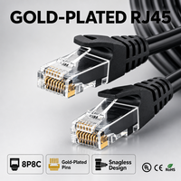 Cable de Red Cat6A Cat6 de Fábrica al por Mayor, 500MHz RJ45 8P8C CCA UTP FTP SFTP para Panel de Conexiones y Estación de Trabajo