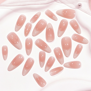 120 <span class=keywords><strong>faux</strong></span> ongles à presser, courts, ovales, effet ombré, couleur nude française, brillants, <span class=keywords><strong>pour</strong></span> femmes, usage quotidien - Product Image 4