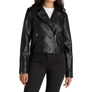 Chaqueta de Motocicleta de Invierno de Alta Gama, Chaqueta de Cuero Genuino Personalizada, Abrigos de Cuero Genuino Vintage para Mujer - Product Image 1