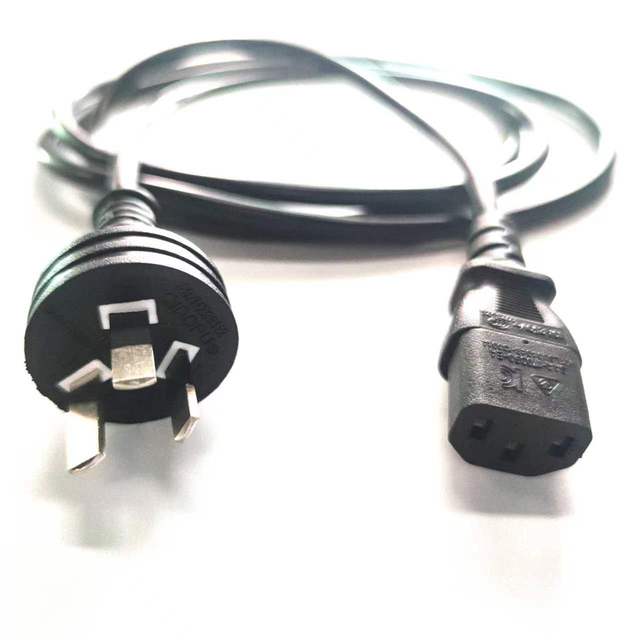 H05VV-F 0.75MM2 AS/NZS 3112 (AU 3-pin Plug) to IEC C13 Power Cables Australian Power Cord for Wall Mounted TV Monitor