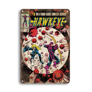 Мультяшные персонажи забавные и красочные винтажные металлические жестяные знаки печать логотипа металлический Плакат на заказ винтажные металлические знаки - Product Image 4