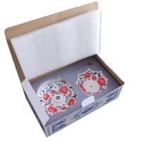 Ensemble de filtres à thé en porcelaine bleue et blanche de type parapluie, filtre à café avec infuseur à matcha, nouveau style chinois, cadeau