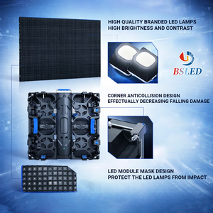 Panel de Pantalla LED a Todo Color P3.9 Resistente <span class=keywords><strong>al</strong></span> Agua Boshuo, 500X500 500X1000, Alquiler para Escenarios de Conciertos, Interior y Exterior, 4000cd/m - Product Image 4