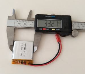 충전식 리튬 이온 리튬 폴리머 리포 503434 3.7V 550mAh 보호 리튬 폴리머 배터리 - Product Image 2