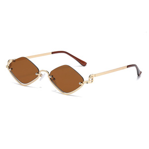 Semi Rimmed Diamond Shape <b>Sunglasses</b> Women UV400 PC Frame Type 3 Sunshades Durable Cross Border Style - Product Image 2