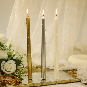 <span class=keywords><strong>Velas</strong></span> Votivas Cónicas de Cera de Soja sin Perfume, Blancas, para Bodas, Cumpleaños y Navidad, sin Humo, Decoración del Hogar - Product Image 4