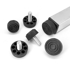 Patas Ajustables de Plástico M8 con Ocho Orificios y Tornillos, Soportes Ajustables en Altura para Muebles - Product Image 2