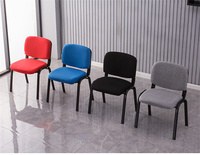 Chaise de bureau bon marché bâtiment commercial en métal bureau à domicile salle de réunion bureau d'ordinateur tâche formation réception chaises de conférence