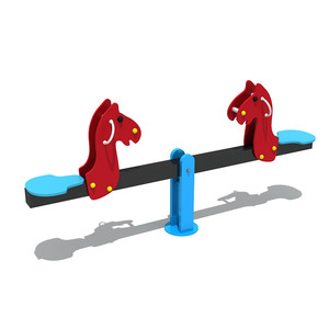 Balançoire à ressorts en PE pour enfants, équipement de terrain de jeu pour parcs publics, vente en gros, fabricant chinois - Product Image 2