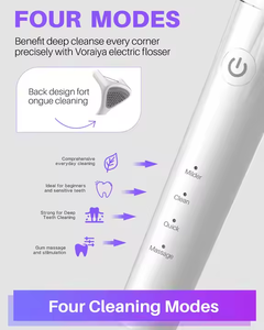 2025 pegangan silikon desain baru <span class=keywords><strong>Flosser</strong></span> elektrik kepala Floss bergetar <span class=keywords><strong>Flosser</strong></span> untuk gigi ketat & penghilang plak - Product Image 4