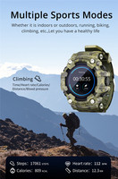 Montre connectée Eraysun avec écran tactile complet, moniteur de fréquence cardiaque, montre intelligente tendance pour homme, compatible Android et iOS, appareils portables